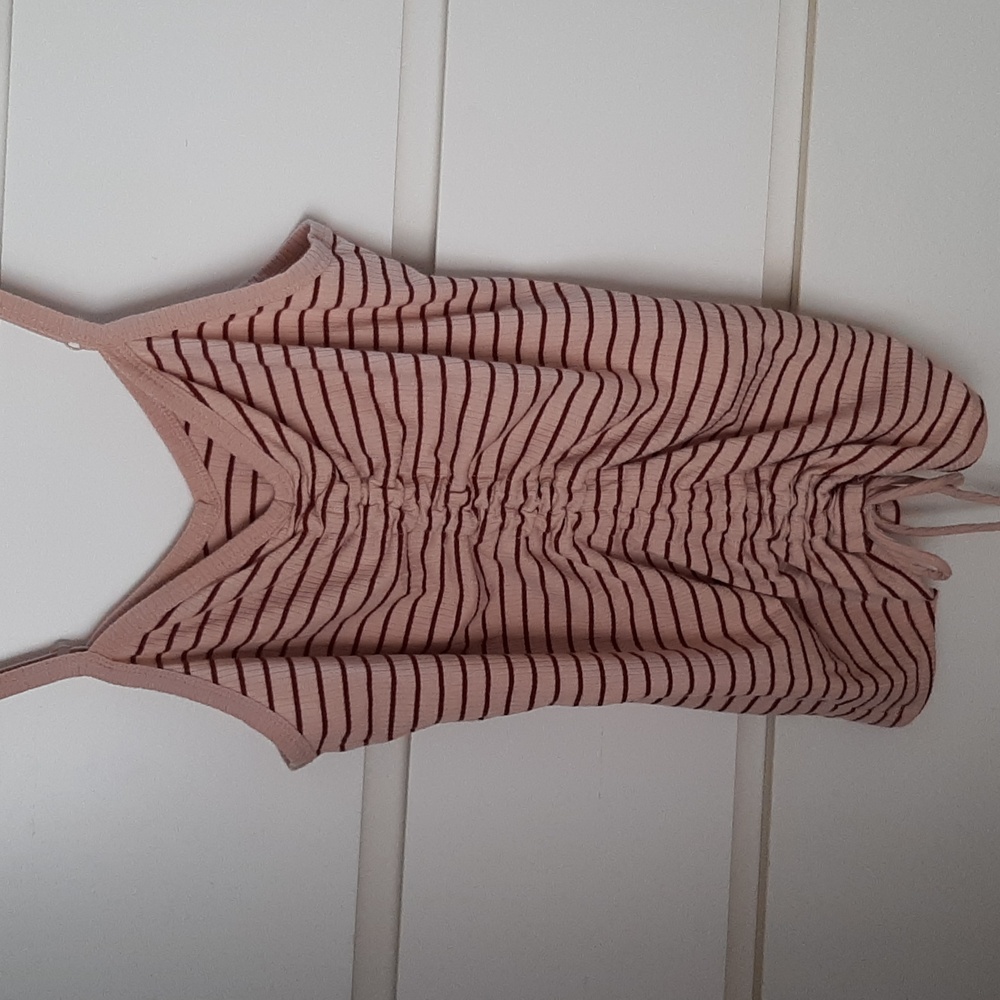 Torrid Striped Ruched Pink Top - Picture 5 of 7